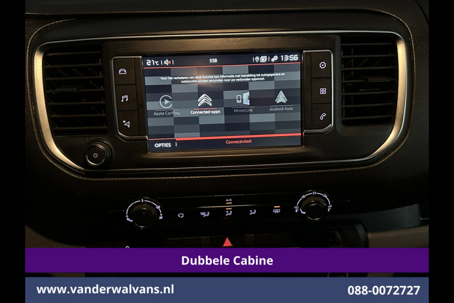 Citroën Jumpy 2.0 BlueHDI 123pk L3H1 Dubbele Cabine Euro6 Airco | 6-Zits | 2x Zijdeur | Camera | Navigatie | Apple Carplay Android Auto, Cruisecontrol, Parkeersensoren, 2500kg Trekhaak