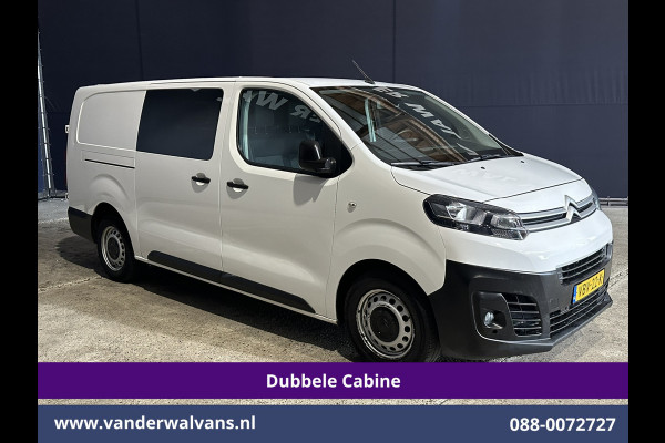 Citroën Jumpy 2.0 BlueHDI 123pk L3H1 Dubbele Cabine Euro6 Airco | 6-Zits | 2x Zijdeur | Camera | Navigatie | Apple Carplay Android Auto, Cruisecontrol, Parkeersensoren, 2500kg Trekhaak