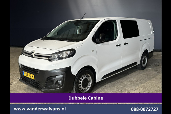 Citroën Jumpy 2.0 BlueHDI 123pk L3H1 Dubbele Cabine Euro6 Airco | 6-Zits | 2x Zijdeur | Camera | Navigatie | Apple Carplay Android Auto, Cruisecontrol, Parkeersensoren, 2500kg Trekhaak