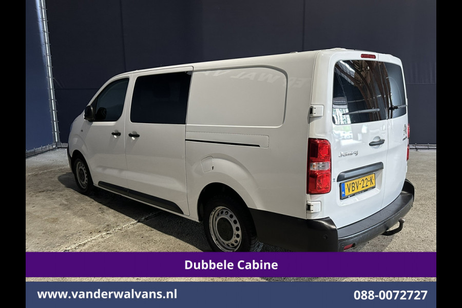 Citroën Jumpy 2.0 BlueHDI 123pk L3H1 Dubbele Cabine Euro6 Airco | 6-Zits | 2x Zijdeur | Camera | Navigatie | Apple Carplay Android Auto, Cruisecontrol, Parkeersensoren, 2500kg Trekhaak