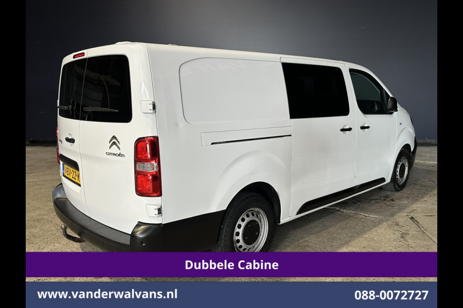 Citroën Jumpy 2.0 BlueHDI 123pk L3H1 Dubbele Cabine Euro6 Airco | 6-Zits | 2x Zijdeur | Camera | Navigatie | Apple Carplay Android Auto, Cruisecontrol, Parkeersensoren, 2500kg Trekhaak