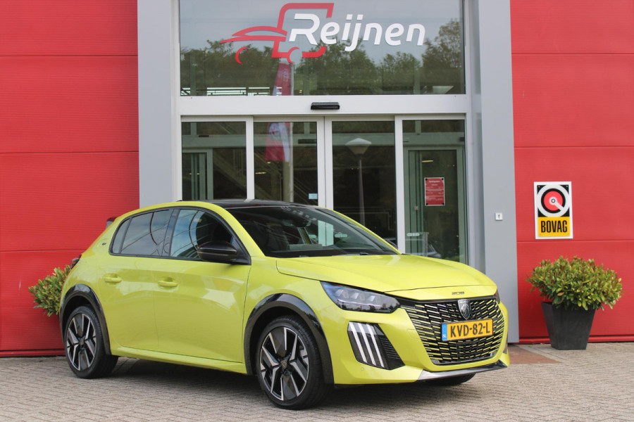 Peugeot 208 1.2 Hybrid 145PK AUTOMAAT GT | PANORAMA DAK | ADAPTIVE CRUISE CONTROL | KEYLESS ENTRY/START | LICHTMETALEN VELGEN 17" | ACHTERUITRIJ CAMERA | FULL LED KOPLAMPEN | PARKEERSENSOREN VOOR + ACHTER | DAB+ RADIO | NAVIGATIE | SFEER VERLICHTING | DRAADLOZE TELEFOONLADER |