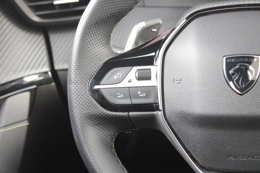 Peugeot 208 1.2 Hybrid 145PK AUTOMAAT GT | PANORAMA DAK | ADAPTIVE CRUISE CONTROL | KEYLESS ENTRY/START | LICHTMETALEN VELGEN 17" | ACHTERUITRIJ CAMERA | FULL LED KOPLAMPEN | PARKEERSENSOREN VOOR + ACHTER | DAB+ RADIO | NAVIGATIE | SFEER VERLICHTING | DRAADLOZE TELEFOONLADER |