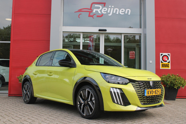Peugeot 208 1.2 Hybrid 145PK AUTOMAAT GT | PANORAMA DAK | ADAPTIVE CRUISE CONTROL | KEYLESS ENTRY/START | LICHTMETALEN VELGEN 17" | ACHTERUITRIJ CAMERA | FULL LED KOPLAMPEN | PARKEERSENSOREN VOOR + ACHTER | DAB+ RADIO | NAVIGATIE | SFEER VERLICHTING | DRAADLOZE TELEFOONLADER |