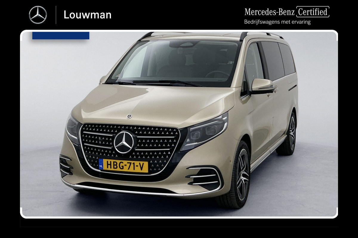 Mercedes-Benz V-Klasse 300d L2 Exclusive Marge (BTW & BPM-vrij) 6-zitplaatsen Memory seats Burmester Luchtvering Nappa Leder