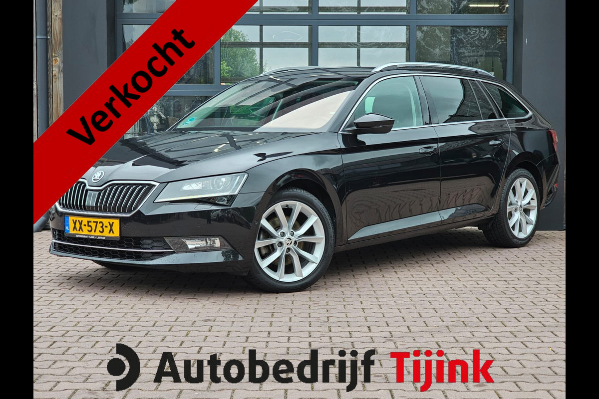 Škoda Superb Combi 1.5 TSI ACT Style Business | Automaat | Xenon | Trekhaak | Camera | App-connect | Stoelverwarming | Keyless | Sunset |