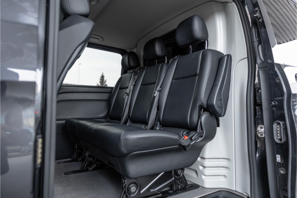 Mercedes-Benz Vito 119 CDI Extra Lang DC | AMG | Marge | BTW Vrij | Camera | Navigatie | L+R Schuifdeur | CarPlay | Trekhaak | Lederen bekleding | Stoelverwarming | Nieuwe APK
