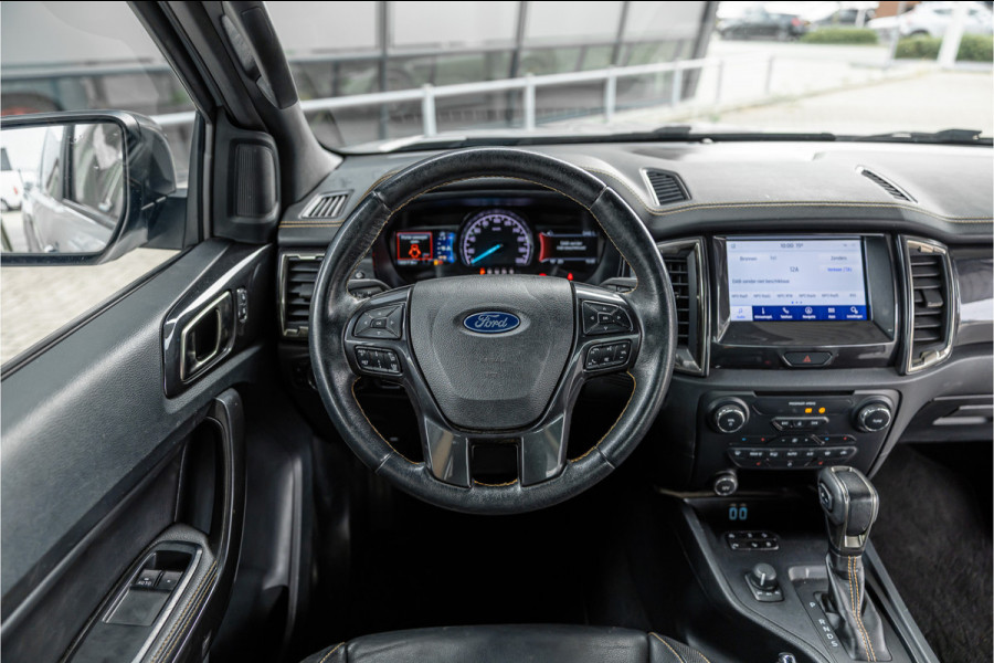Ford Ranger 2.0 EcoBlue Wildtrak | 3500 KG | Bi-Xenon | Camera | Navigatie | Trekhaak | Cruise control | DAB | Stoelverwarming | Lederen bekleding | Orig. NL auto | Nieuwe APK