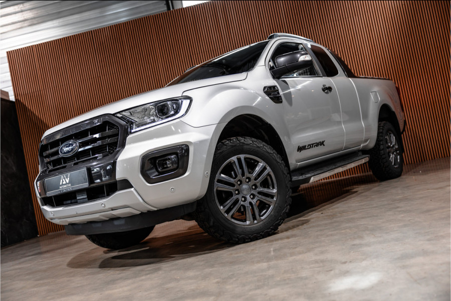 Ford Ranger 2.0 EcoBlue Wildtrak | 3500 KG | Bi-Xenon | Camera | Navigatie | Trekhaak | Cruise control | DAB | Stoelverwarming | Lederen bekleding | Orig. NL auto | Nieuwe APK