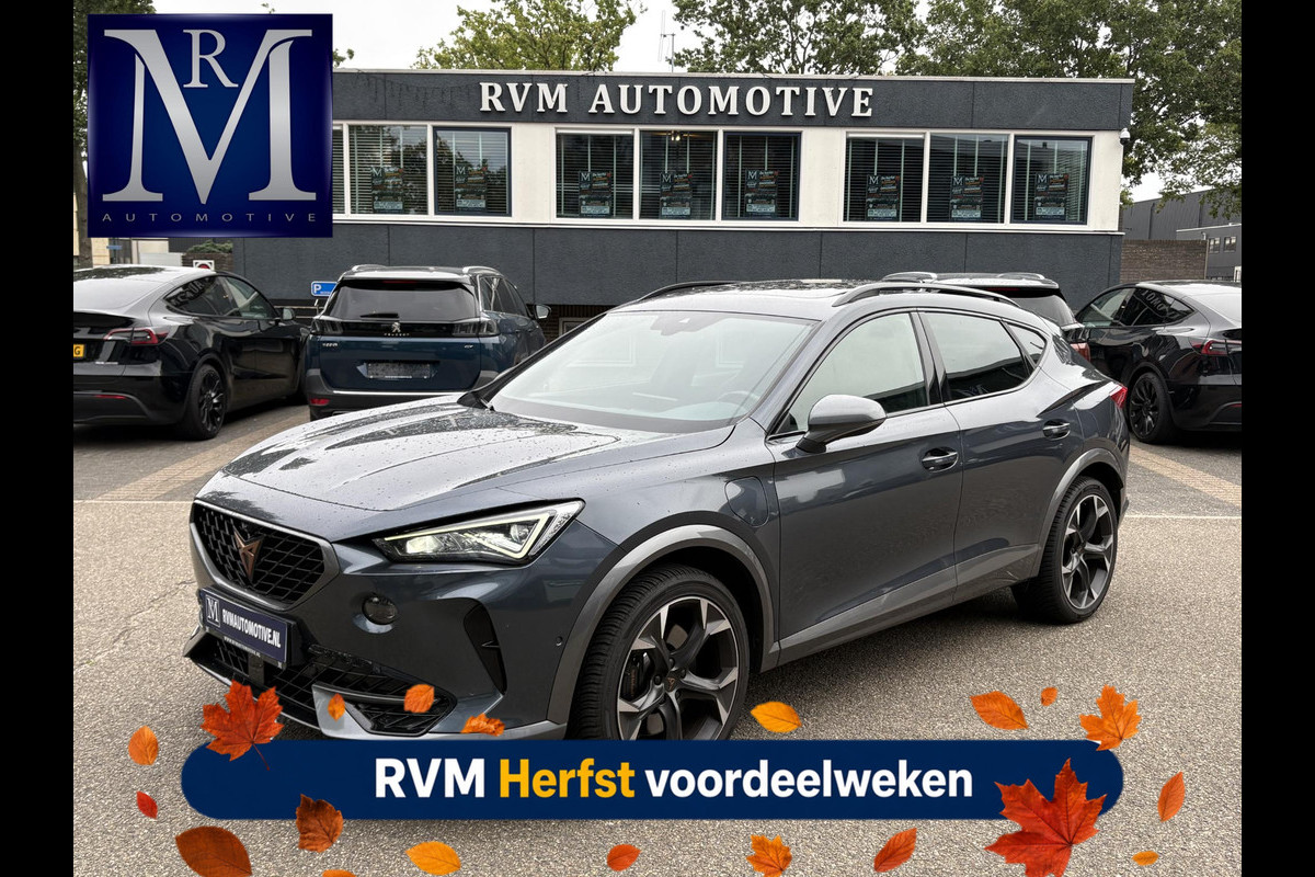 CUPRA Formentor 1.4 e-Hybrid VZ Performance VAN: € 32.900,- VOOR: 29.440,- UW HERFSTVOORDEEL: 3.460,- 245 PK | PLUG-IN-HYBRIDE | MEMORY | PANORAMADAK | 360° CAMERA | STOEL- & STUURVERWARMING | DODEHOEK | RIJKLAARPRIJS INCL. 12 MND BOVAG GARANTIE