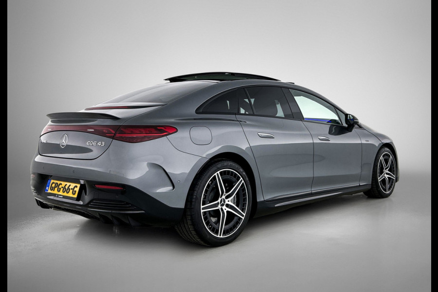 Mercedes-Benz EQE AMG 43 4MATIC 90 kWh Panoramadak | Memory Pakket | Rode gordels |  Burmester Inclusief 24 maanden Mercedes-Benz Certified garantie voor Europa.