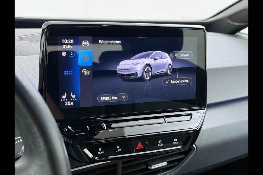Volkswagen ID.3 62kWh SOH 91% Adap.Cruise Stoel+Stuurverwarming Navi Ecc Apple Carplay Android Auto DAB All-Season Banden Isofix Bluetooth Keyless start Rijstrooksensor 1e Eigenaar Dealeronderhouden Origineel Nederlandse Auto