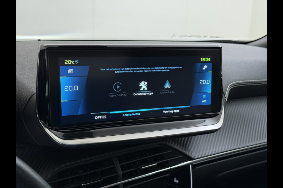 Peugeot e-2008 EV GT Pack SOH 90% Panoramadak Adap.Cruise 360°Camera Stoelverwarming Apple Carplay Android Auto 50kWh Navi Ecc Lmv Led Lane Assist Voorruitverwarming 1e Eigenaar Dealeronderhouden Origineel Nederlandse Auto
