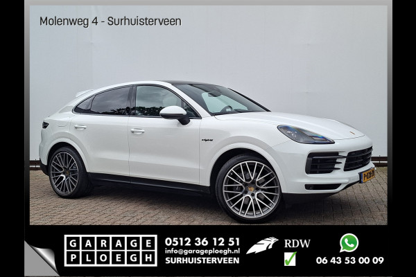 Porsche Cayenne Coupé 3.0 E-Hybrid Pano Trekhaak(3500) 360° Adapt.Cruise Memory Leder