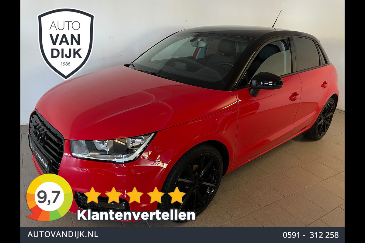Audi A1 SPORTBACK 1.0 TFSI Advance Sport S-Line AIRCO NAVI BLUETOOTH STOELVERW PDC VELGEN ZWART DAK ZEER NETTE AUTO
