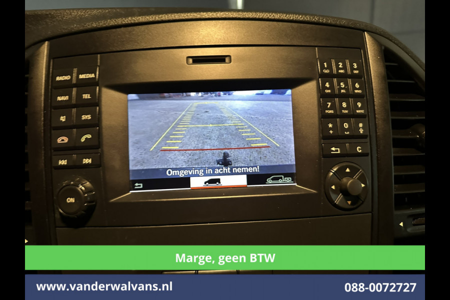 Mercedes-Benz Vito 111 CDI 115pk **MARGE, geen BTW** L3H1 Euro6 Airco | Camera | Navigatie | Cruisecontrol Trekhaak, Leder, Parkeersensoren, Bijrijdersbank