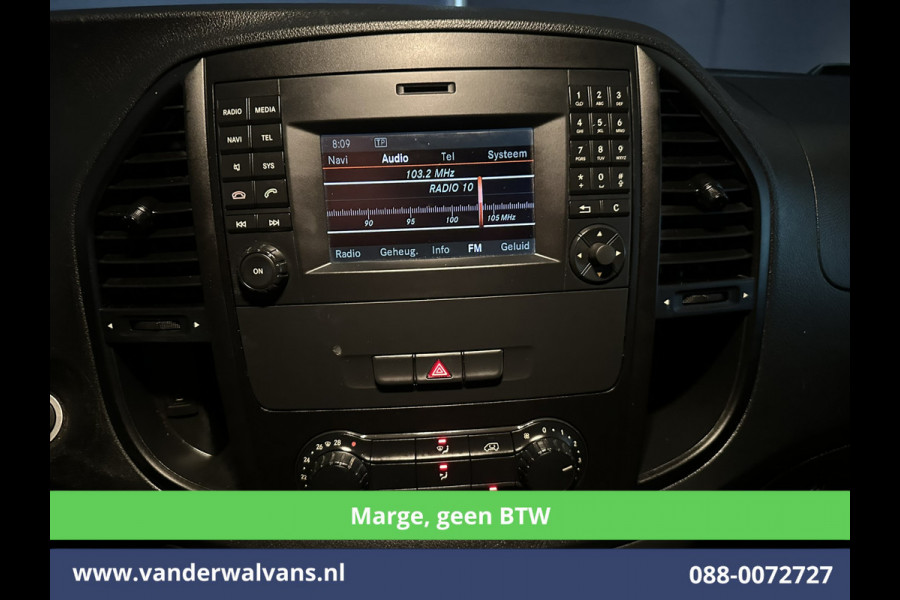 Mercedes-Benz Vito 111 CDI 115pk **MARGE, geen BTW** L3H1 Euro6 Airco | Camera | Navigatie | Cruisecontrol Trekhaak, Leder, Parkeersensoren, Bijrijdersbank