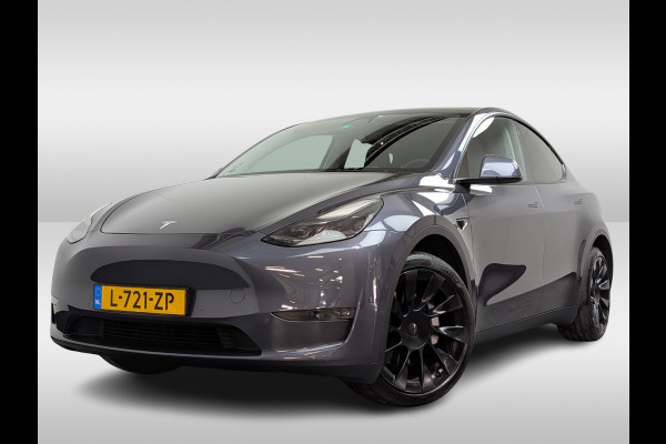 Tesla Model Y Long Range AWD 75 kWh / SoH 90,9% / Trekhaak / Autopilot / Panoramadak / Camera / 20'' / Keyless / Leder / Dodehoek / Navigatie / Stoelverwarming