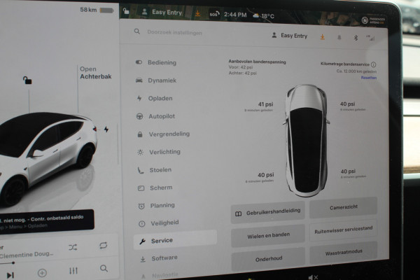 Tesla Model Y Long Range AWD 75 kWh / SoH 90,9% / Trekhaak / Autopilot / Panoramadak / Camera / 20'' / Keyless / Leder / Dodehoek / Navigatie / Stoelverwarming