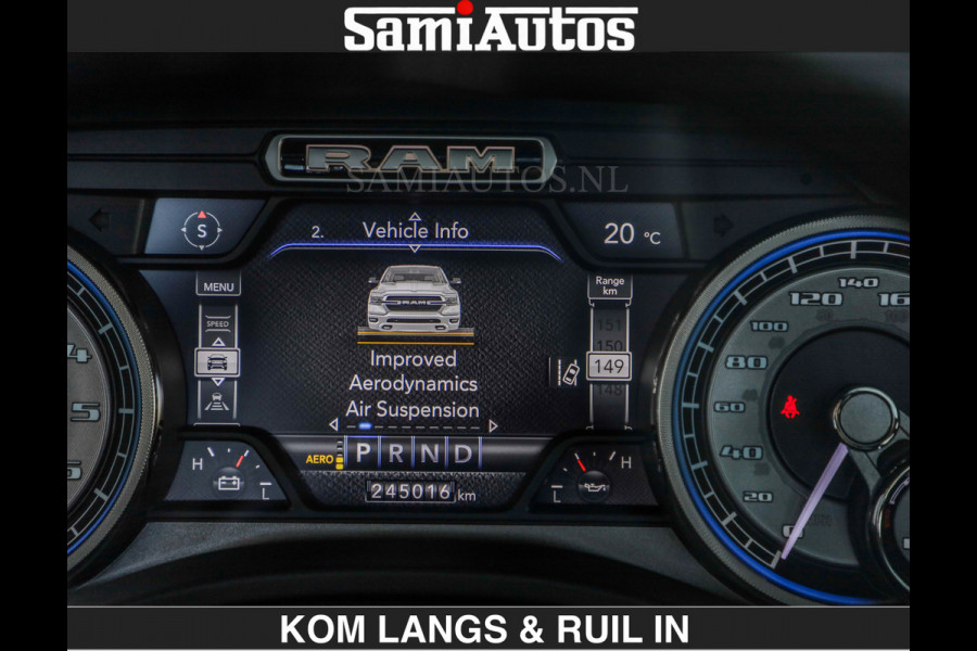 Dodge Ram LIMITED | 5.7 V8 402 PK | BOM VOL | €39950,- excl | FIFTH WHEEL KOPPELING | LUCHTVERING | PANORAMADAK | ADAPTIEVE CRUISE | 360 C CREW CAB 5 PERSOONS | DUBBELE CABINE | DC | Fifth wheel koppeling !!