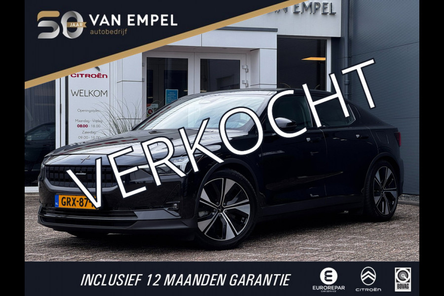 Polestar 2 Long Range Dual Motor 78 kWh | 95 % SOH | Pano | Trekhaak | 360 Camera | Winter Pack | Memory