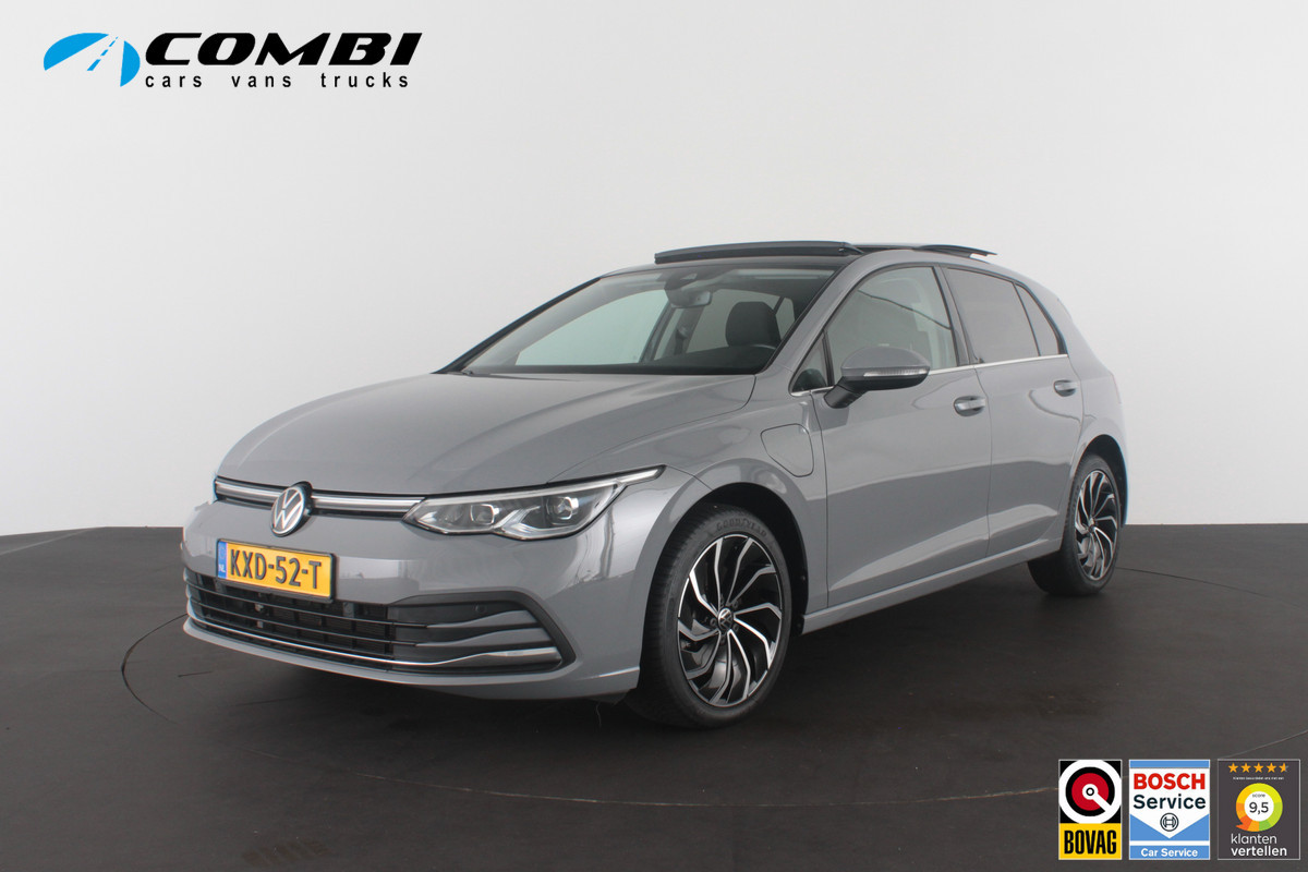 Volkswagen Golf 1.4 eHybrid > Pano.schuifdak/Moonstone Grey/Memory/17 inch