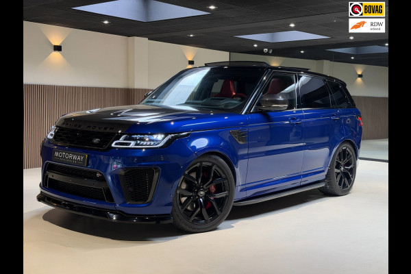 Land Rover Range Rover Sport 5.0 V8 SC SVR|pano|360|Merdian|HUD|Alcantara hemel|Carbon|Stoelverkoeling|Maxton|
