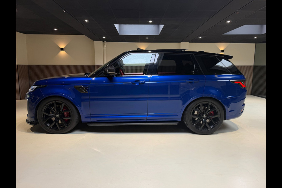 Land Rover Range Rover Sport 5.0 V8 SC SVR|pano|360|Merdian|HUD|Alcantara hemel|Carbon|Stoelverkoeling|Maxton|