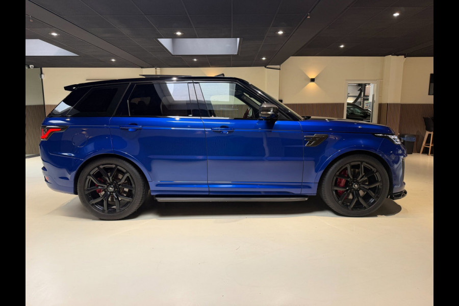 Land Rover Range Rover Sport 5.0 V8 SC SVR|pano|360|Merdian|HUD|Alcantara hemel|Carbon|Stoelverkoeling|Maxton|