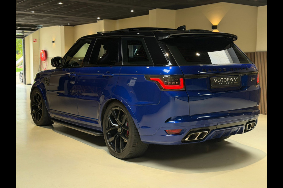 Land Rover Range Rover Sport 5.0 V8 SC SVR|pano|360|Merdian|HUD|Alcantara hemel|Carbon|Stoelverkoeling|Maxton|