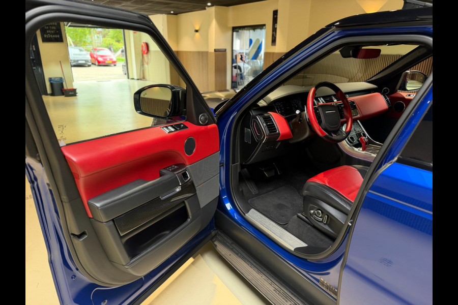 Land Rover Range Rover Sport 5.0 V8 SC SVR|pano|360|Merdian|HUD|Alcantara hemel|Carbon|Stoelverkoeling|Maxton|