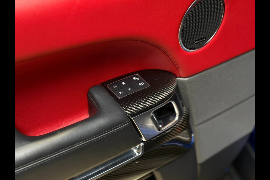 Land Rover Range Rover Sport 5.0 V8 SC SVR|pano|360|Merdian|HUD|Alcantara hemel|Carbon|Stoelverkoeling|Maxton|