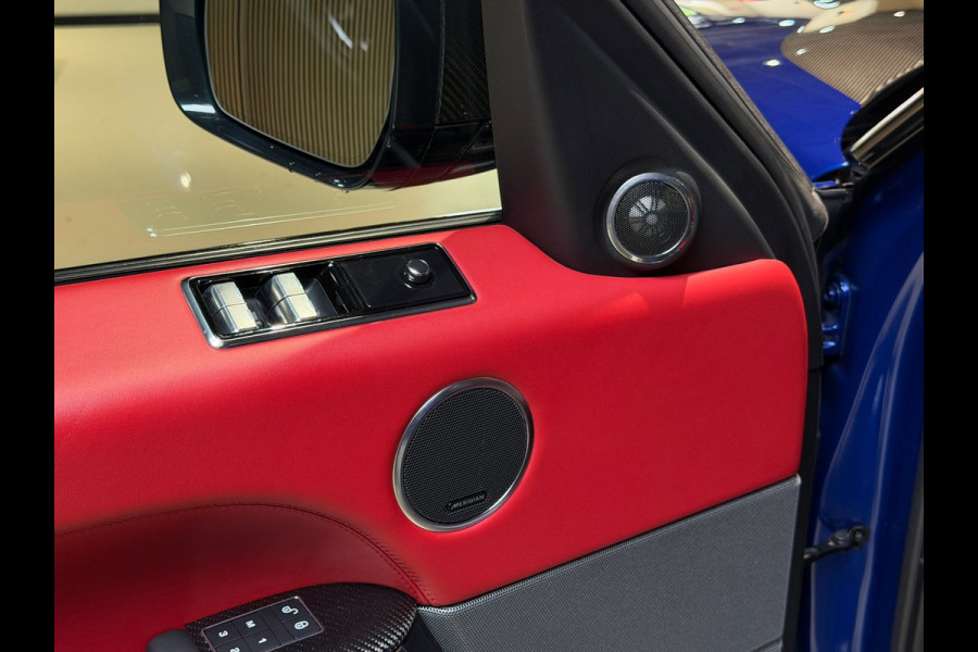 Land Rover Range Rover Sport 5.0 V8 SC SVR|pano|360|Merdian|HUD|Alcantara hemel|Carbon|Stoelverkoeling|Maxton|