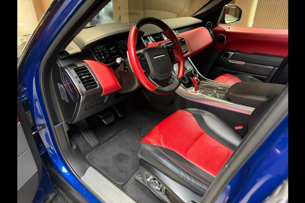 Land Rover Range Rover Sport 5.0 V8 SC SVR|pano|360|Merdian|HUD|Alcantara hemel|Carbon|Stoelverkoeling|Maxton|