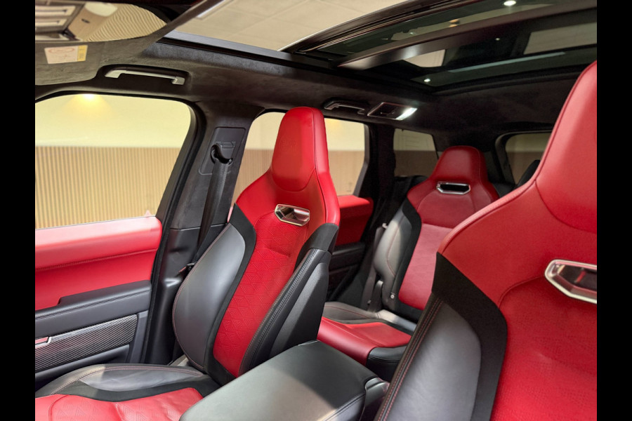 Land Rover Range Rover Sport 5.0 V8 SC SVR|pano|360|Merdian|HUD|Alcantara hemel|Carbon|Stoelverkoeling|Maxton|
