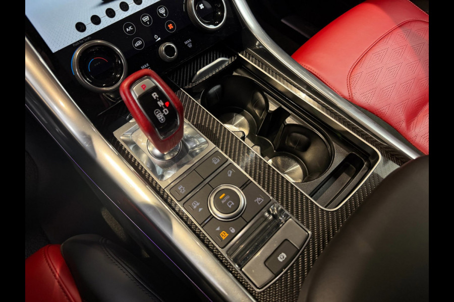 Land Rover Range Rover Sport 5.0 V8 SC SVR|pano|360|Merdian|HUD|Alcantara hemel|Carbon|Stoelverkoeling|Maxton|