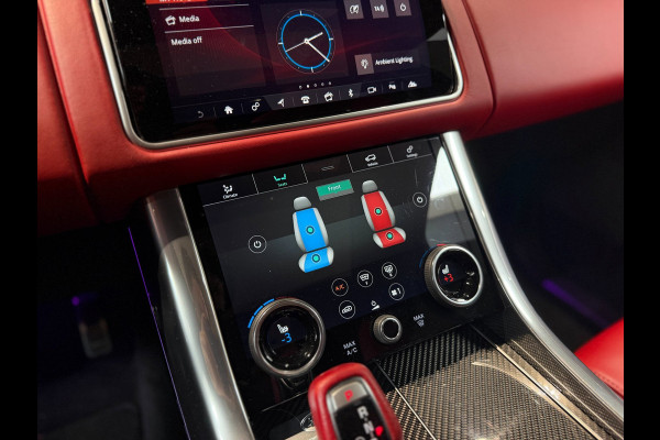Land Rover Range Rover Sport 5.0 V8 SC SVR|pano|360|Merdian|HUD|Alcantara hemel|Carbon|Stoelverkoeling|Maxton|