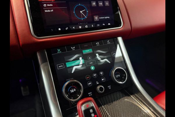Land Rover Range Rover Sport 5.0 V8 SC SVR|pano|360|Merdian|HUD|Alcantara hemel|Carbon|Stoelverkoeling|Maxton|