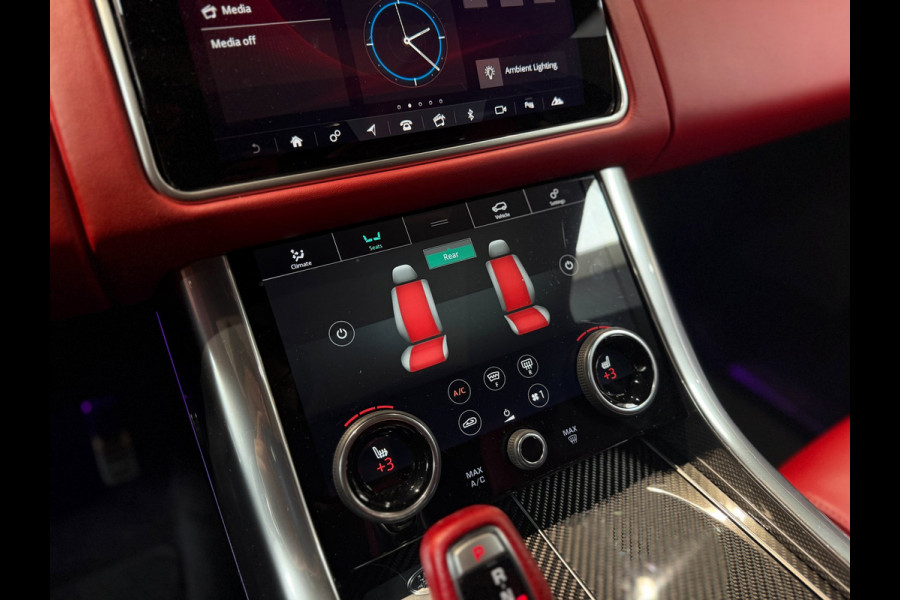 Land Rover Range Rover Sport 5.0 V8 SC SVR|pano|360|Merdian|HUD|Alcantara hemel|Carbon|Stoelverkoeling|Maxton|