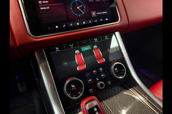 Land Rover Range Rover Sport 5.0 V8 SC SVR|pano|360|Merdian|HUD|Alcantara hemel|Carbon|Stoelverkoeling|Maxton|