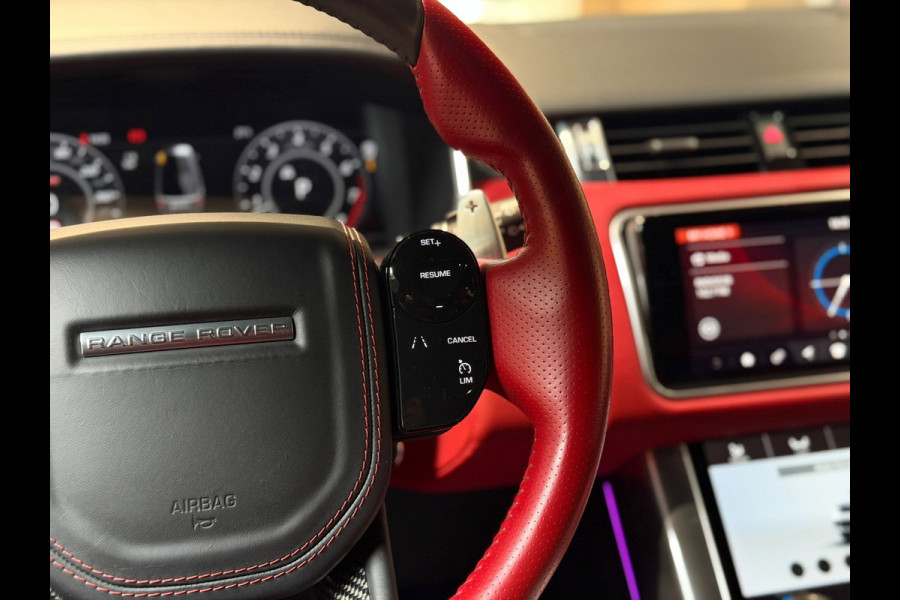 Land Rover Range Rover Sport 5.0 V8 SC SVR|pano|360|Merdian|HUD|Alcantara hemel|Carbon|Stoelverkoeling|Maxton|