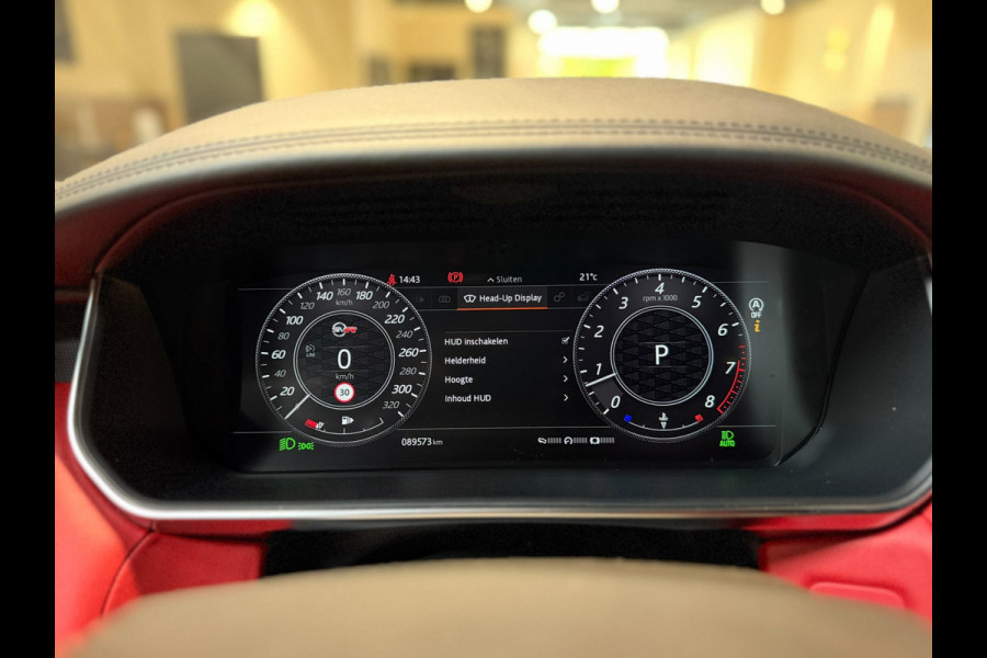 Land Rover Range Rover Sport 5.0 V8 SC SVR|pano|360|Merdian|HUD|Alcantara hemel|Carbon|Stoelverkoeling|Maxton|