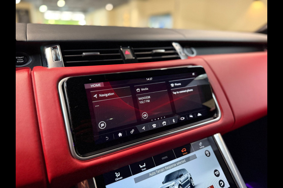 Land Rover Range Rover Sport 5.0 V8 SC SVR|pano|360|Merdian|HUD|Alcantara hemel|Carbon|Stoelverkoeling|Maxton|