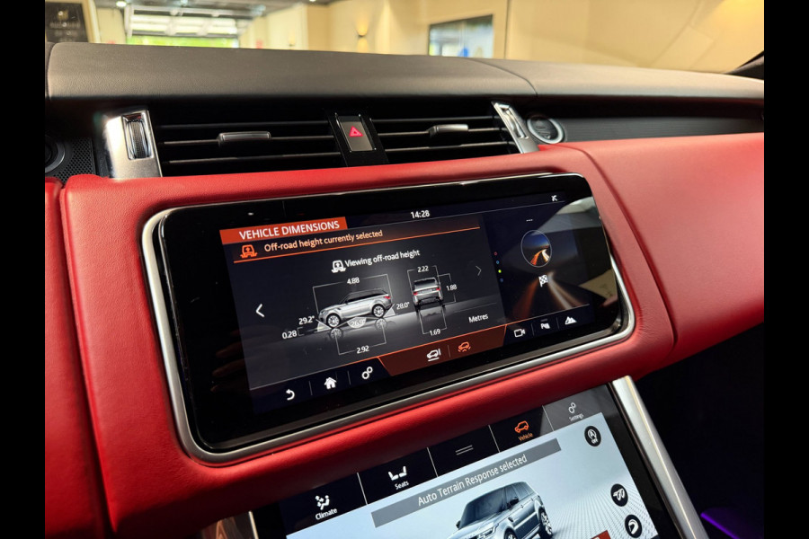 Land Rover Range Rover Sport 5.0 V8 SC SVR|pano|360|Merdian|HUD|Alcantara hemel|Carbon|Stoelverkoeling|Maxton|