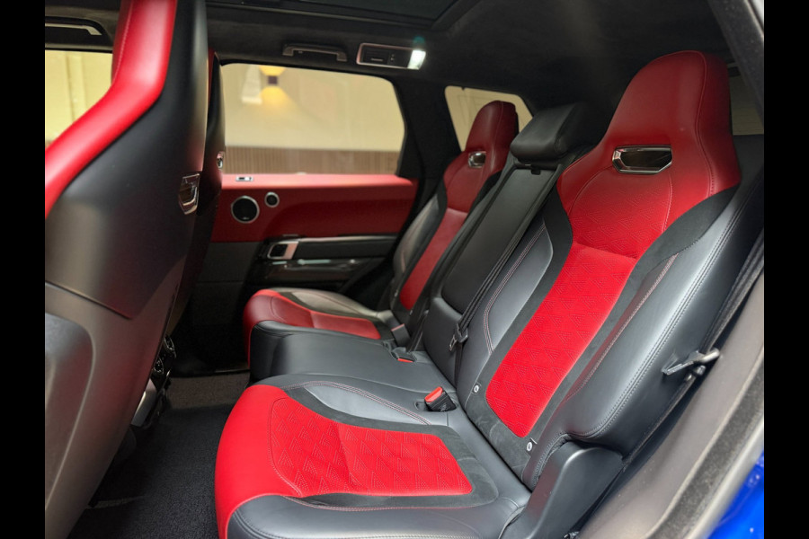 Land Rover Range Rover Sport 5.0 V8 SC SVR|pano|360|Merdian|HUD|Alcantara hemel|Carbon|Stoelverkoeling|Maxton|