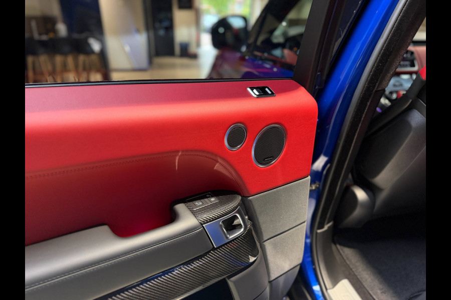 Land Rover Range Rover Sport 5.0 V8 SC SVR|pano|360|Merdian|HUD|Alcantara hemel|Carbon|Stoelverkoeling|Maxton|
