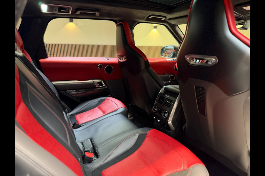 Land Rover Range Rover Sport 5.0 V8 SC SVR|pano|360|Merdian|HUD|Alcantara hemel|Carbon|Stoelverkoeling|Maxton|