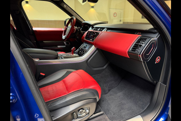 Land Rover Range Rover Sport 5.0 V8 SC SVR|pano|360|Merdian|HUD|Alcantara hemel|Carbon|Stoelverkoeling|Maxton|