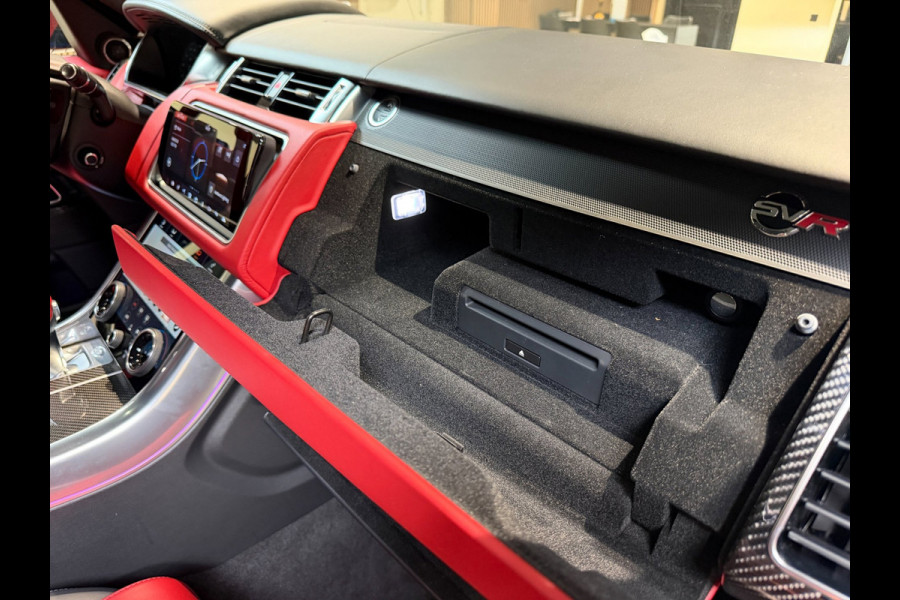 Land Rover Range Rover Sport 5.0 V8 SC SVR|pano|360|Merdian|HUD|Alcantara hemel|Carbon|Stoelverkoeling|Maxton|