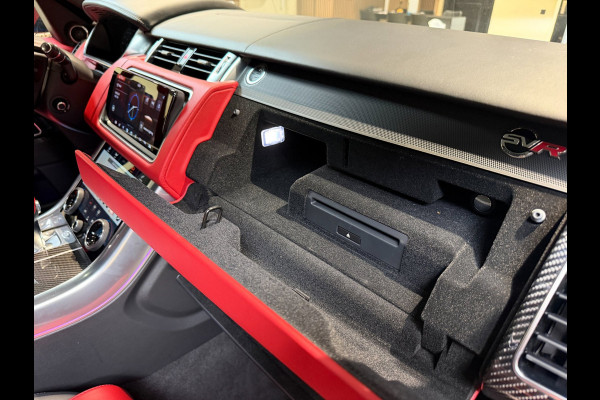 Land Rover Range Rover Sport 5.0 V8 SC SVR|pano|360|Merdian|HUD|Alcantara hemel|Carbon|Stoelverkoeling|Maxton|